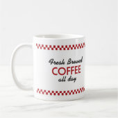 Retro Restaurant-Kaffee-Tasse - Retro Entwurf - Kaffeetasse (Links)