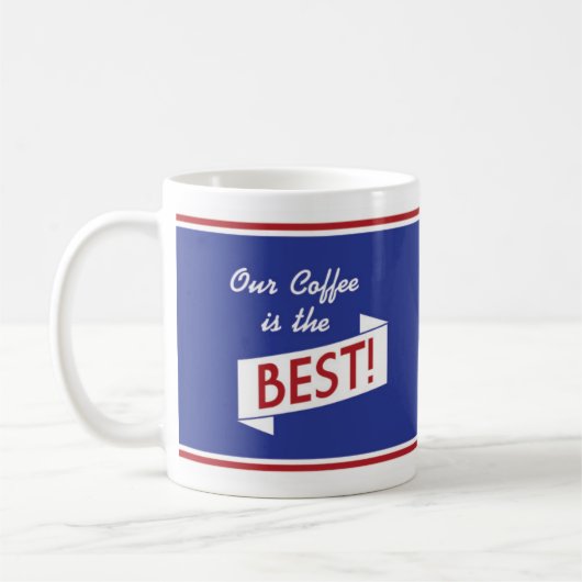 Retro Restaurant-Kaffee-Tasse - Retro Kaffeetasse (Links)