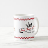 Retro Restaurant-Kaffee-Tasse - Retro Kaffeetasse (VorderseiteRechts)