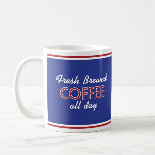 Retro Restaurant-Kaffee-Tasse - Retro Kaffeetasse (Links)