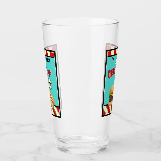 Retro Restaurant-Zeichen Glas (Links)