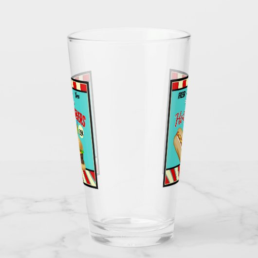 Retro Restaurant-Zeichen Glas (Rechts)