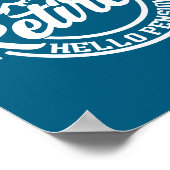 Retro Retired Goodbye Tension Hello Pension Retire Poster (Ecke)