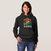 Retro Retired Usher Vintage Retirement Worked Hoodie (Vorne ganz)
