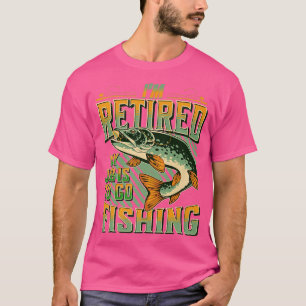 Retro Retirement Fishing Funny Fisherman Remüde T-Shirt