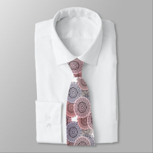 Retro, Retro-Muster, beige, grau elegant Krawatte