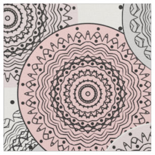 Retro, Retro-Muster, blau und rosa, elegant Stoff