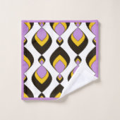 Retro, Retro-Ornament Badhandtuch Set (Waschlappen)