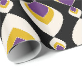 Retro, Retro-Ornament Geschenkpapier (Rolleneckpunkt)