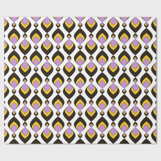 Retro, Retro-Ornament Geschenkpapier (Flach)