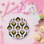 Retro, Retro-Ornament Pappteller (Party)