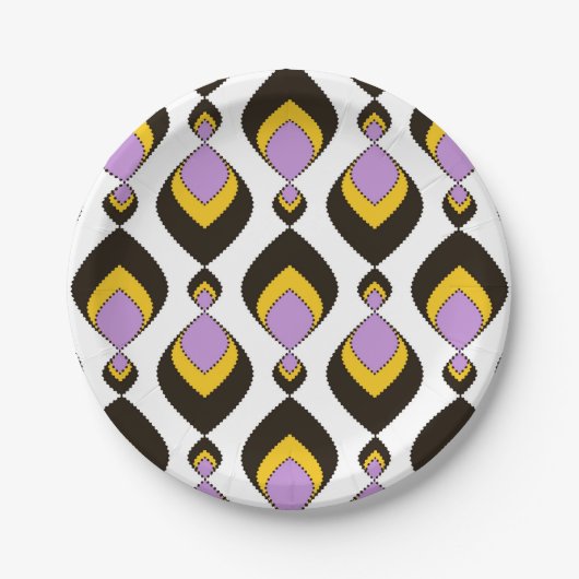 Retro, Retro-Ornament Pappteller (Vorderseite)