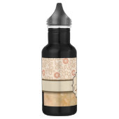 Retro-Retro-Punkt-Blume mit Creme Trinkflasche (Links)