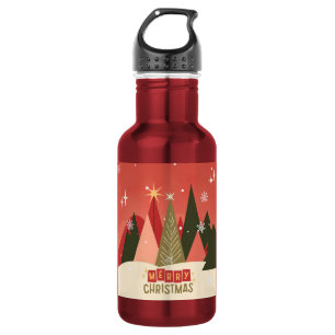 Retro/Retro-Weihnachtsbaum Edelstahlflasche
