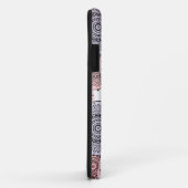 Retro, Retromuster, beige, grau, elegant Case-Mate iPhone Hülle (Hinten/Rechts)