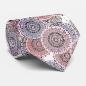 Retro, Retromuster, beige, grau, elegant Krawatte (Gerollt)