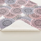 Retro, Retromuster, beige, grau, elegant Sherpadecke (3/4)