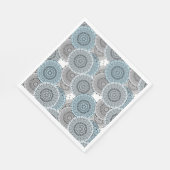 Retro, Retromuster, blau und grau, elegant Serviette (Ecke)