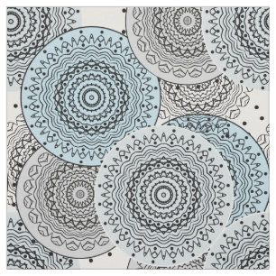Retro, Retromuster, blau und grau, elegant Stoff