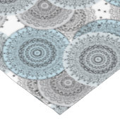 Retro, Retromuster, blau und grau, elegant Tischdecke (Schrägansicht)