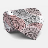 Retro, Retromuster, blau und rosa, elegant Krawatte (Gerollt)