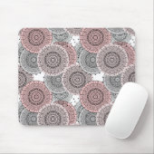 Retro, Retromuster, blau und rosa, elegant Mousepad (Mit Mouse)