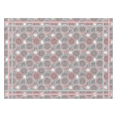 Retro, Retromuster, blau und rosa, elegant Tischdecke (Vorderseite (Horizontal))