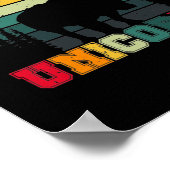 Retro Rettete das Chubby-Einhorn - Rett The Rhino Poster (Ecke)