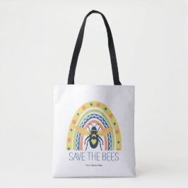 Retro Rettete den bunten Rainbow Pollinator Tasche