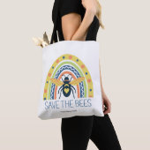 Retro Rettete den bunten Rainbow Pollinator Tasche (Von Nahem)