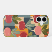 Retro-Rettichmuster stilisiert iPhone 16 Hülle (Rückseite (Horizontal))