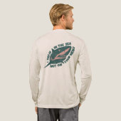 Retro-Rettung der Haie Tri-Blend Shirt (Voller Rücken)