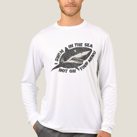Retro-Rettung der Haie Tri-Blend Shirt (Vorderseite)