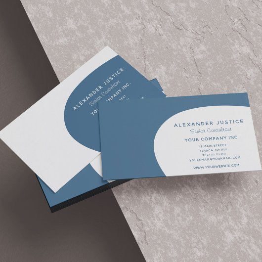 Retro reversible dunkelgrüne Mitte des Jahrhundert Visitenkarte