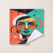 Retro-Revival Badhandtuch Set (Waschlappen)