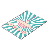 Retro Revival Notebook aus den 50er Jahren. Notizblock (Linke Seite)