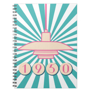 Retro Revival Notebook aus den 50er Jahren. Notizblock