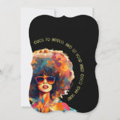 Retro Rewind 50. Geburtstag Shindig Party Einladung (Rückseite)