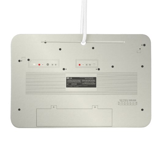 Retro Rewind: Anpassbare Boombox-Grafik der 80er J Autolufterfrischer (Rückseite)