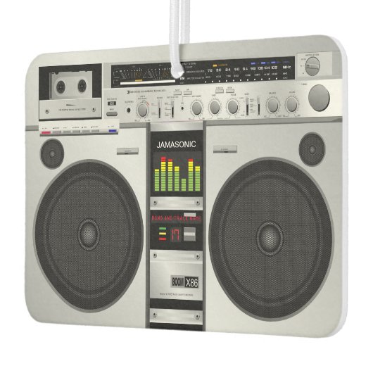 Retro Rewind: Anpassbare Boombox-Grafik der 80er J Autolufterfrischer (Links)