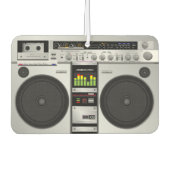 Retro Rewind: Anpassbare Boombox-Grafik der 80er J Autolufterfrischer (Vorderseite)