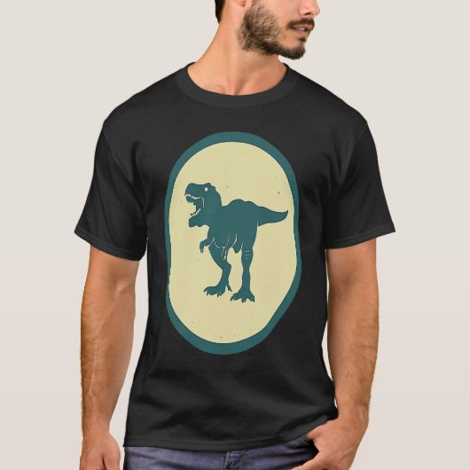 Retro Rex Vintag Dinosaur Wildtier T-Shirt (Vorderseite)