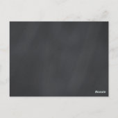 Retro Rezept Card Küchenutensilien gestrichen Postkarte (Rückseite)