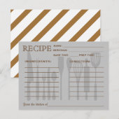 Retro Rezept Card Küchenutensilien gestrichen Postkarte (Vorne/Hinten)