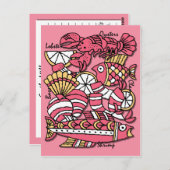 Retro-Rezept-Karte Postkarte (Vorne/Hinten)