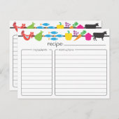 Retro-Rezept-Karte Postkarte (Vorne/Hinten)