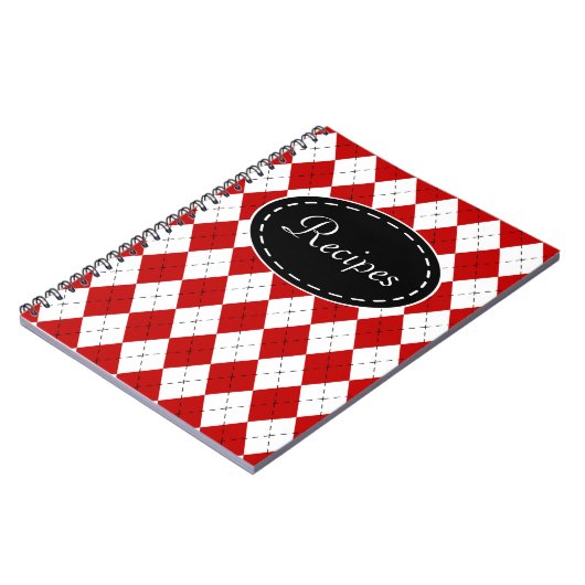 Retro Rezept Küche Notebook Geschenk Notizblock (Linke Seite)