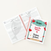 Retro-Rezepte Backbuch Notizblock (Innenseite)