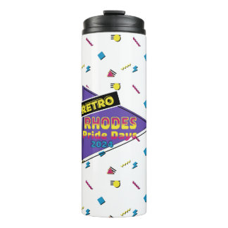 Retro Rhodes Pride Days 2024 Thermal Tumbler Thermosbecher