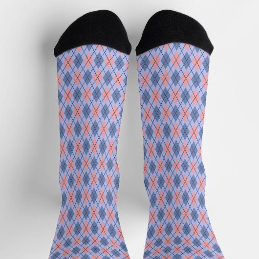 Retro rhombic pattern.  socken (Oben)